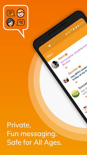 Stars Messenger Kids Safe Chat screenshot 1