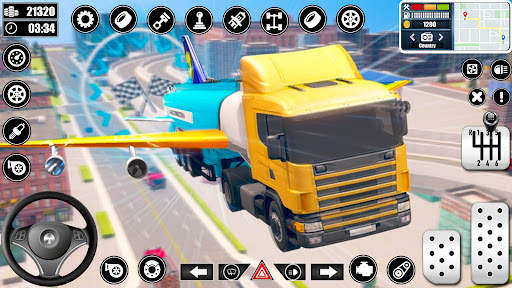 Flying Oil Tanker Truck Games screenshot 2