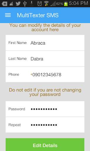 MultiTexter Bulk SMS screenshot 2