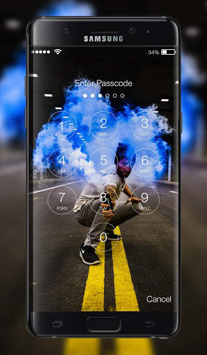 Flare Smoke Lock Screen screenshot 2