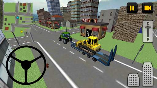 Traktör sürücüsü 3D: Şehir screenshot 1