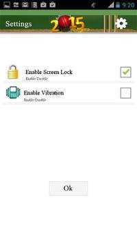 Cricket 2015 Zip Lock screenshot 5