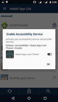 Robot App Lock Theme screenshot 4