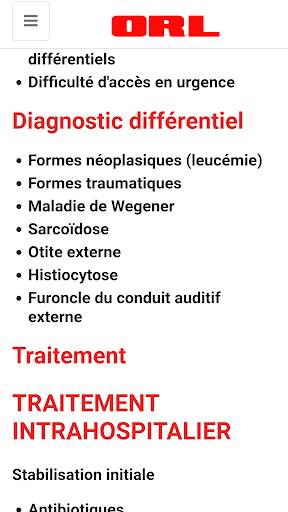 O R L (Oto-Rhino-Laryngologie) screenshot 10