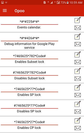 All Mobiles Secrets Codes screenshot 3