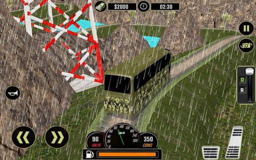 Off Road Army Bus Driving:Soldier Transport Duty screenshot 14