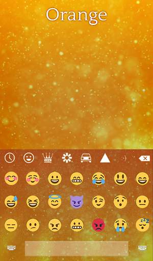 Orange Animated Keyboard स्क्रीनशॉट 4