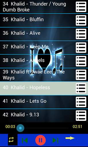 Khalid songs offline (30 song) screenshot 2