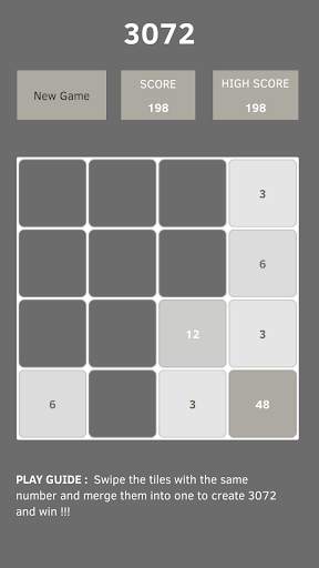 3072 Puzzle Game screenshot 2
