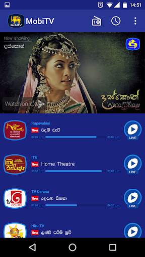 MobiTV - Sri Lanka TV Player screenshot 1