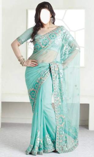 Indian Woman  Designer Saree 2 تصوير الشاشة