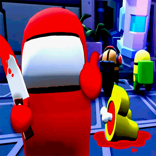 Red Imposter Among Us Race Game 3D icon