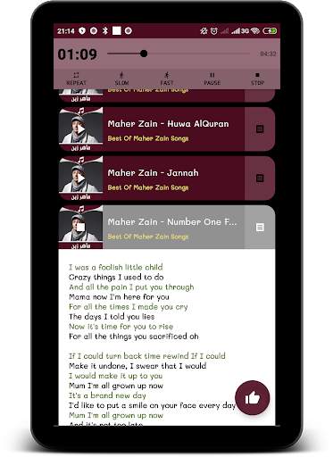 Maher Zain Song's Offline (Best Music) screenshot 2