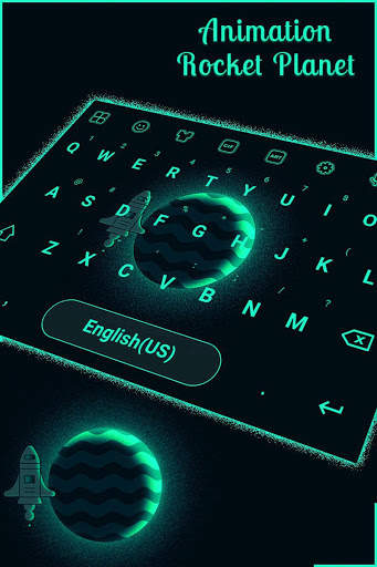 Animation Rocket Planet Keyboard screenshot 2
