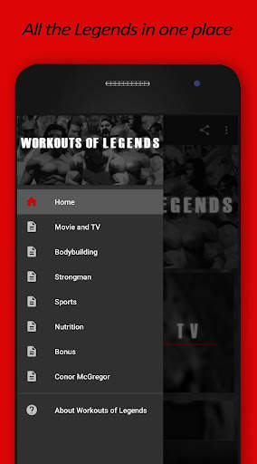 Workouts of Legends screenshot 1