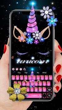 Pink Unicorn Keyboard screenshot 1