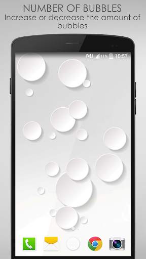 White Bubble Live Wallpaper screenshot 1