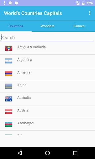 World's Countries Capitals screenshot 1