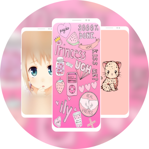 Pink Wallpapers For Kawaii Girls icon