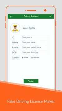 Driving Licence Maker Prank screenshot 2