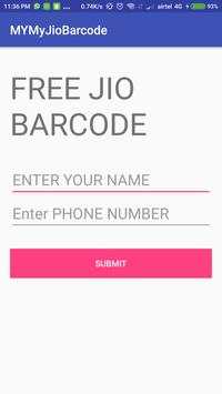 MY MY JIO BARCODE screenshot 2