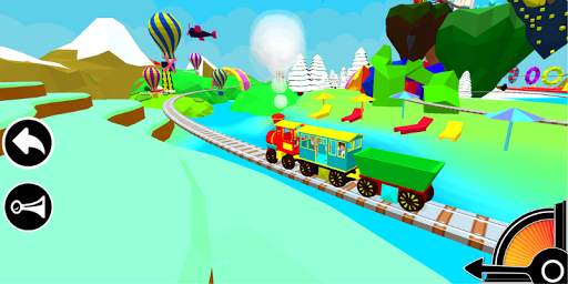3D Train Engine Driving Game For Kids & Toddlers screenshot 5