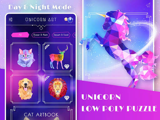 Unicorn 3D Art: Puzzle Games screenshot 6