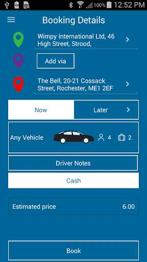 Computer Cabs Taxi App screenshot 3
