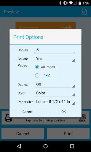 PrinterOn for Microsoft скриншот 3