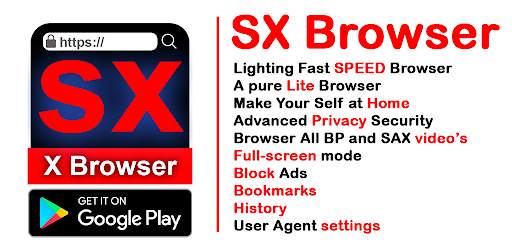 SX Browser Pro: X Private Internet web Browser screenshot 5