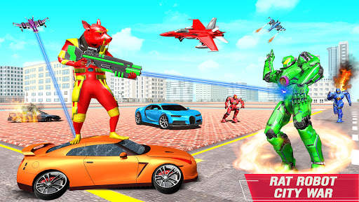 Rat Robot Car Game - Robot Transforming Games screenshot 3