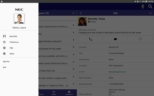 UNIVERGE 3C Mobile Client Plus screenshot 3