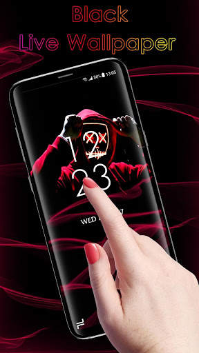 Cool Black APUS Live Wallpaper screenshot 2