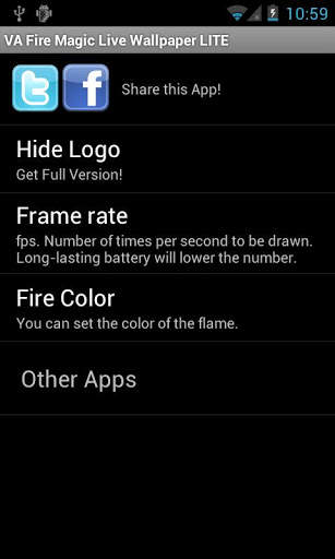 Fire Magic Live Wallpaper LITE screenshot 4