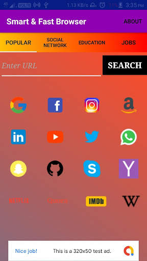 Smart & Fast Browser-ALL IN ONE Web Browser screenshot 1