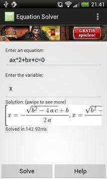 Equation Solver screenshot 2