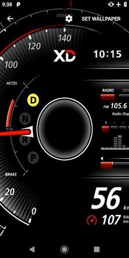 Speedometer Car Dashboard Video Wallpaper screenshot 5