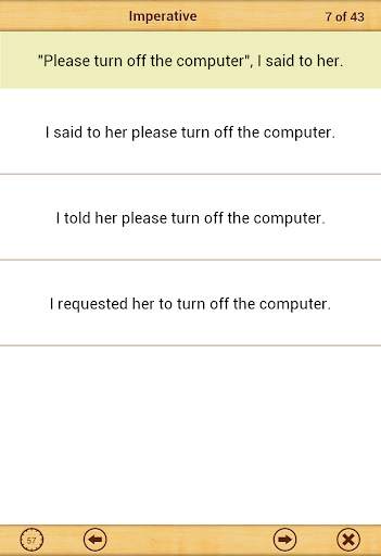 Grammar : Reported Speech Lite screenshot 12