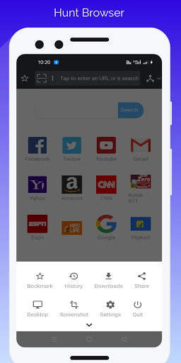 Hunt Browser - Super Quick Browser screenshot 2