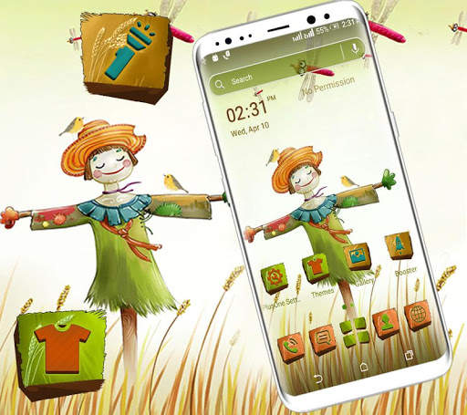 Cute Scarecrow Launcher Theme screenshot 3