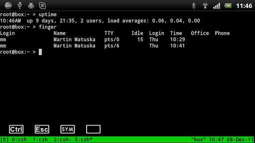 VX ConnectBot screenshot 2
