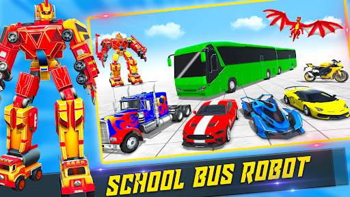 School Bus Robot Car Game screenshot 7