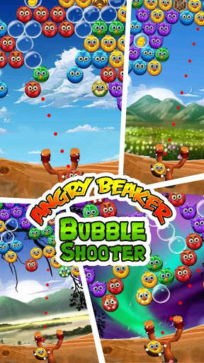 Angry Beaker Bubble Shooter Blast screenshot 1
