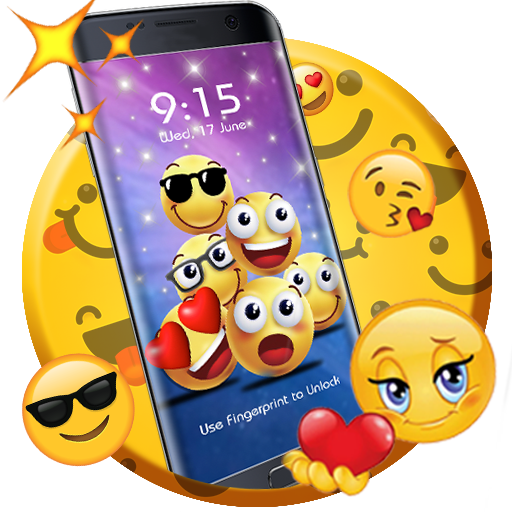 Cute Emoji Live Wallpaper icon