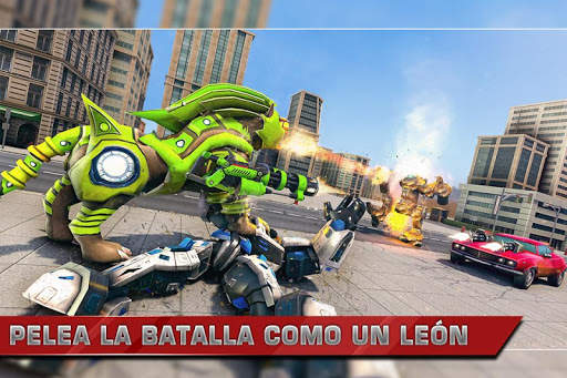 Juego de coches robot león screenshot 1