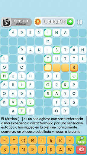 Crucigrama Examen screenshot 1