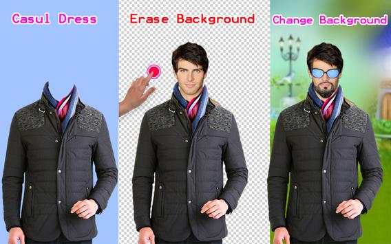 Winter Jacket Men Photo Editor screenshot 1
