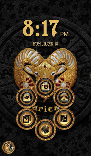 TSF NEXT ADW Nova LAUNCHER GOLD PEARL ZODIAC THEME screenshot 5