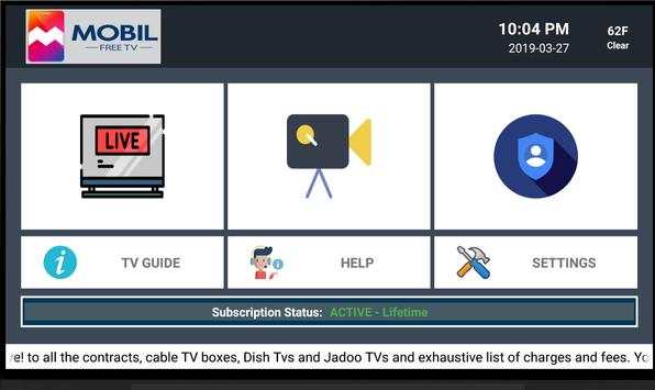 Mobil Free TV BOX APP screenshot 1