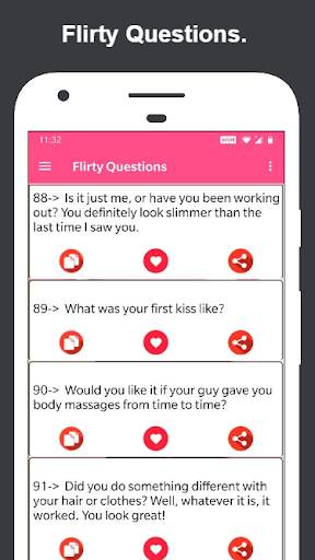 Flirty Questions to ask your love 3 تصوير الشاشة